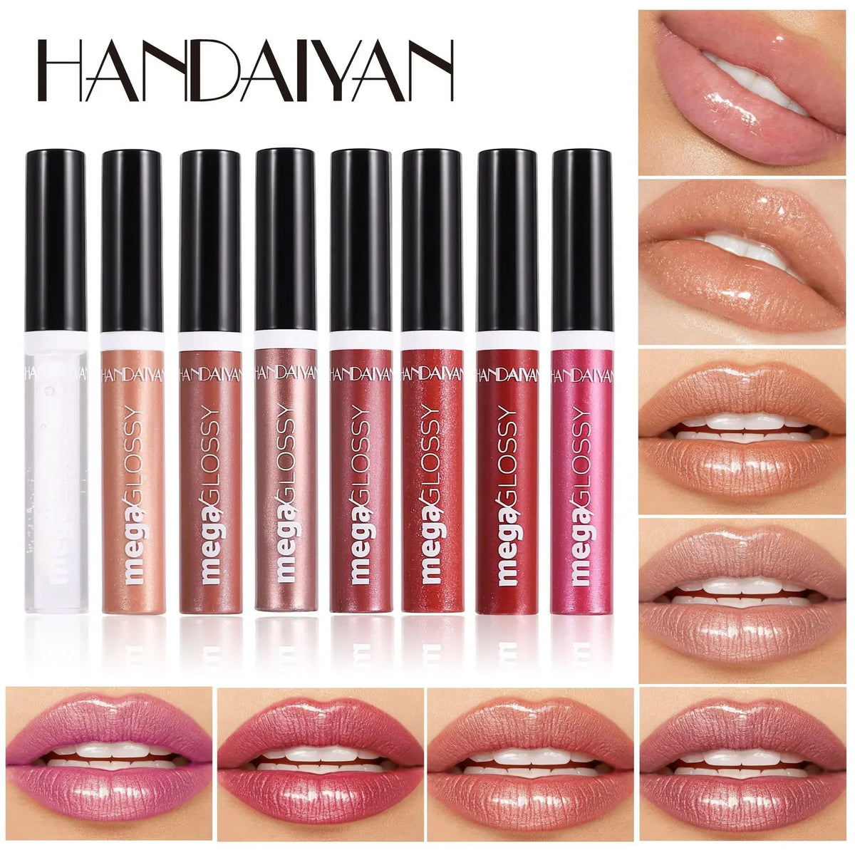 Handaiyan Mirror Shine Lip Gloss | Lip Glaze & Liquid Lipstick Lip Gloss QXL