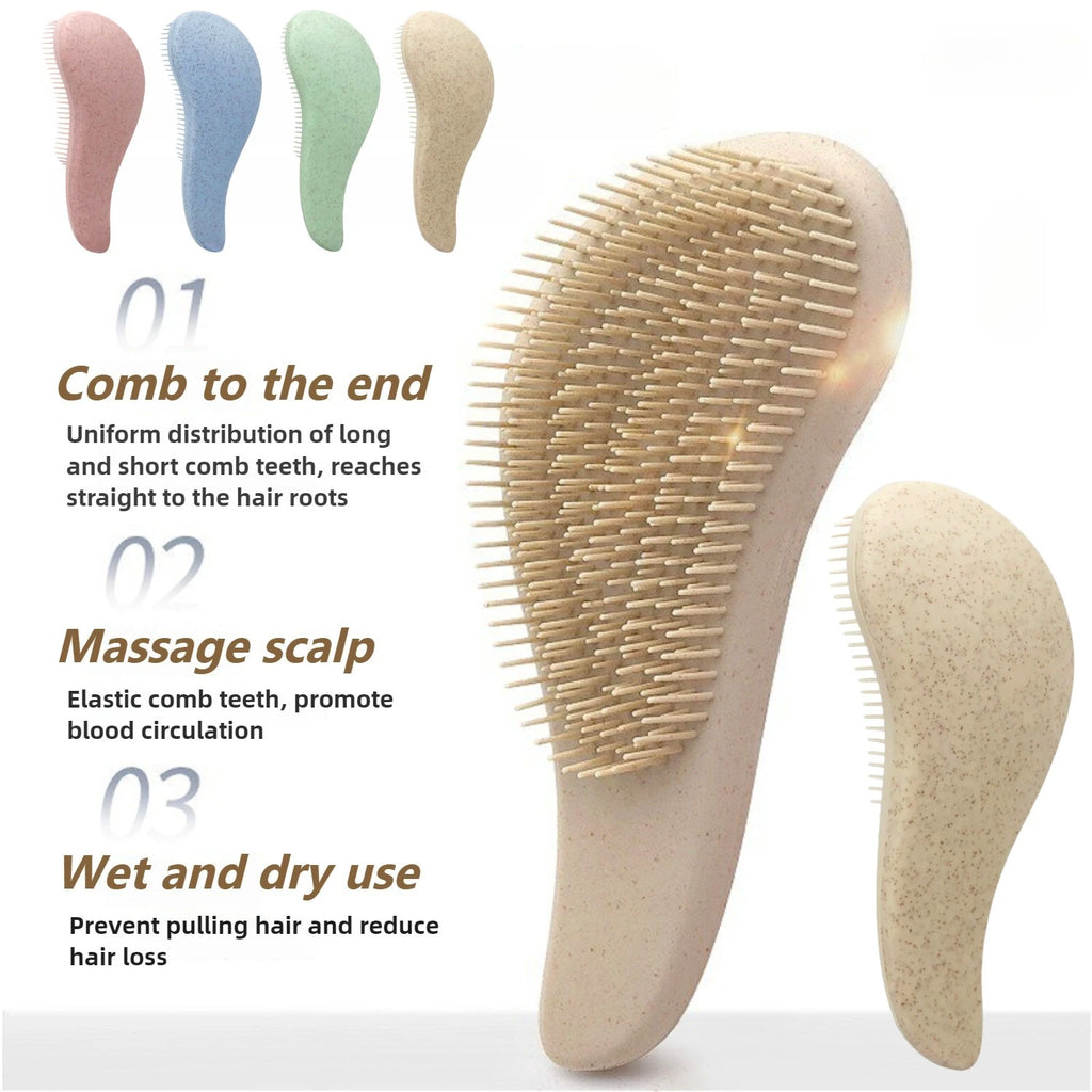 Magic Detangling Hair Brush | Anti-Static Scalp Massage Comb Detangling Hair Brush QXL