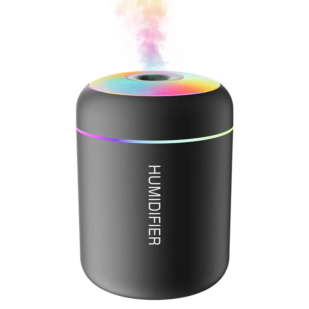 Mini USB Humidifier & Aroma Diffuser | 7-Color Ambient Light Mini Aroma Humidifier QXL A