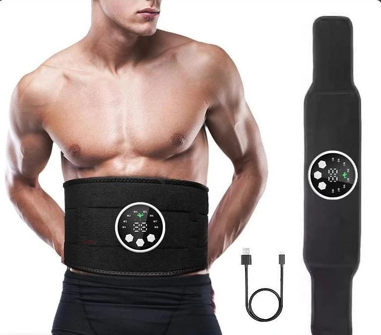 Portable EMS Ab Belt – Waist Toning Muscle Stimulator EMS Toning Belt QXL