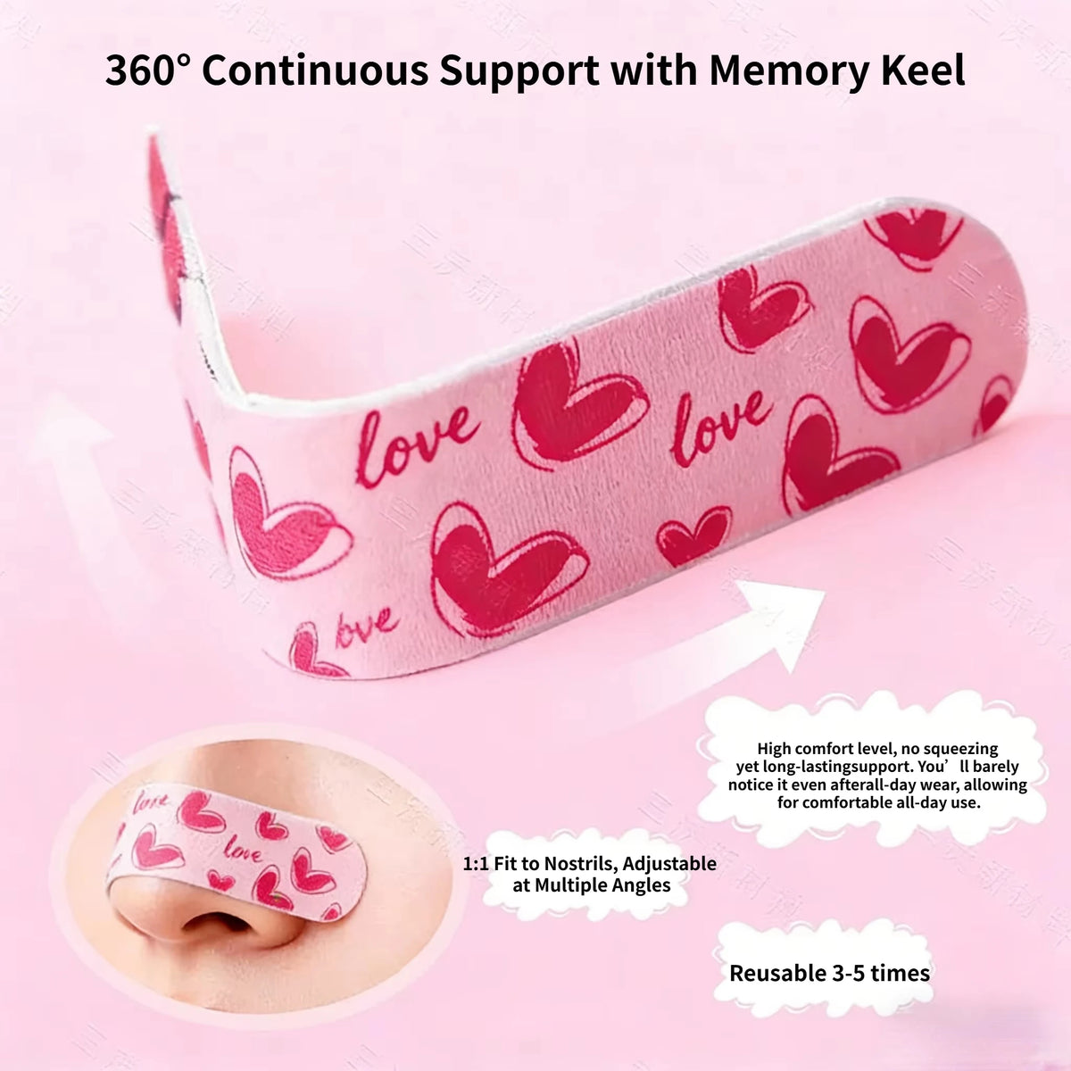 Self-Adhesive Nose Lifting Strips | Memory Bone Shaping Nose Shaping Strips QXL
