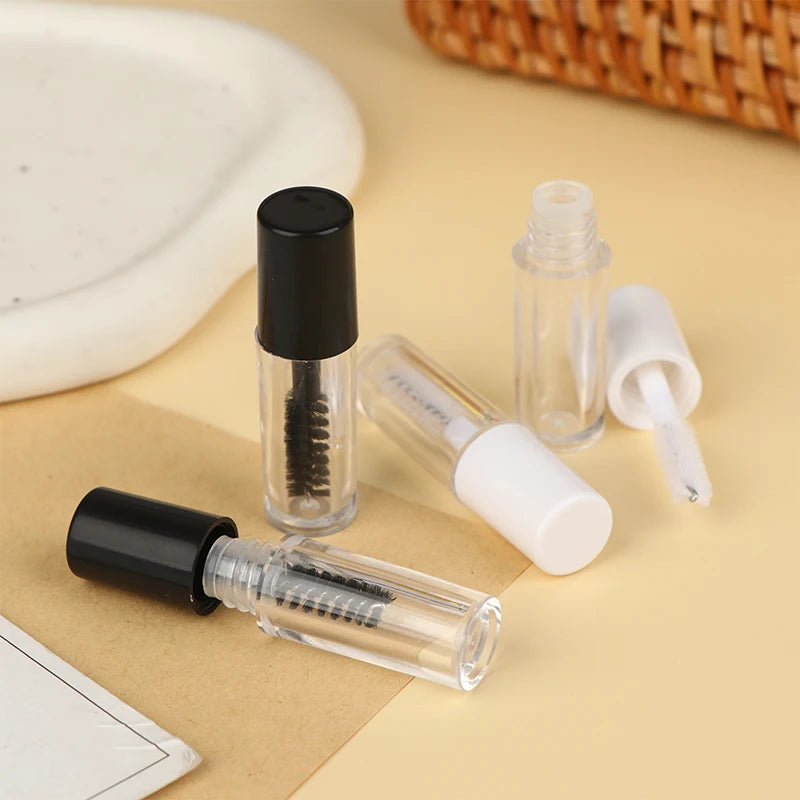 3-Pack Empty Mascara Tubes with Eyelash Wand | 1.2ml Refillable Refillable Mascara Tube QXL