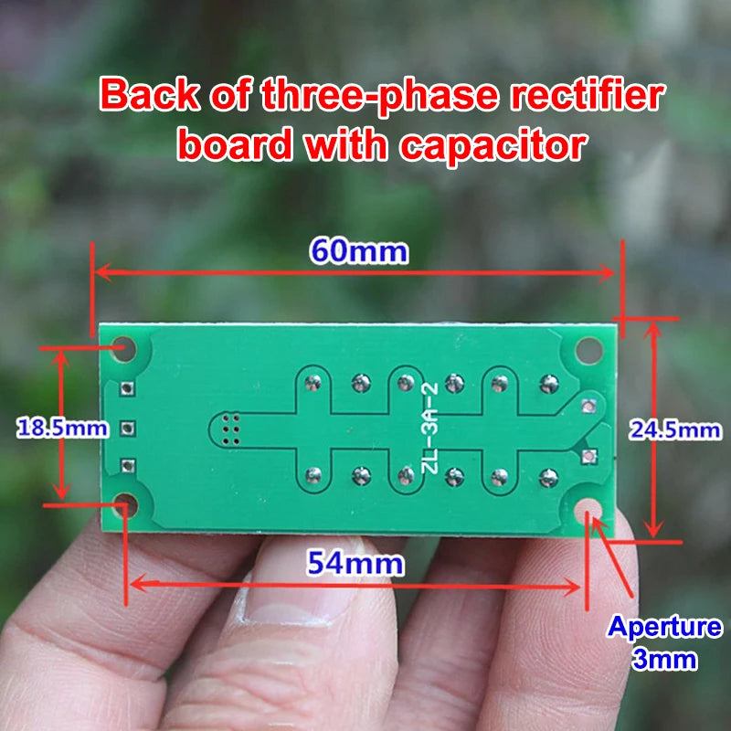 24V 3A Three-Phase Rectifier Bridge Module for Small Generators Rectifier Bridge Module QXL