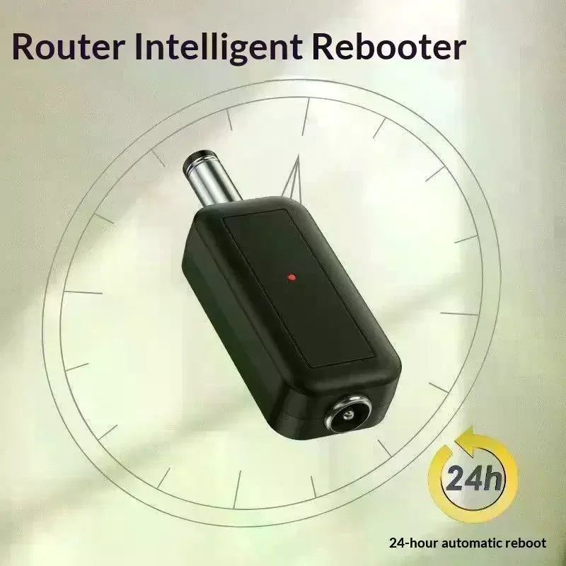 24H Auto Router Reboot Timer | DC 5V–24V 5.5×2.1mm Reset Tool Router Reboot Timer QXL
