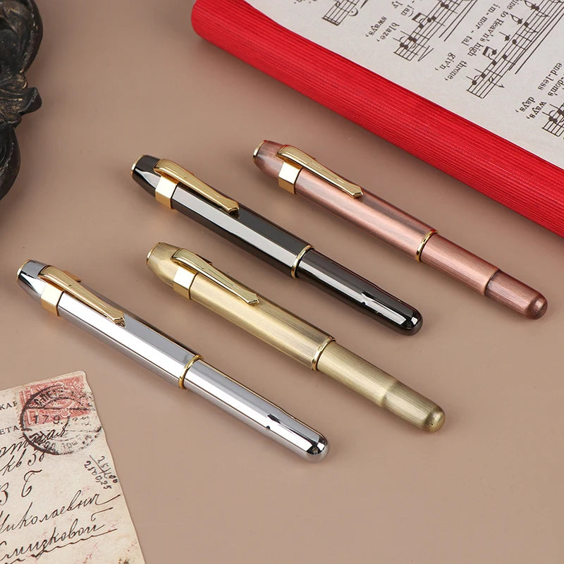 Antique Brass Pocket Rollerball Pen | Compact Writing Pen Rollerball Pen QXL