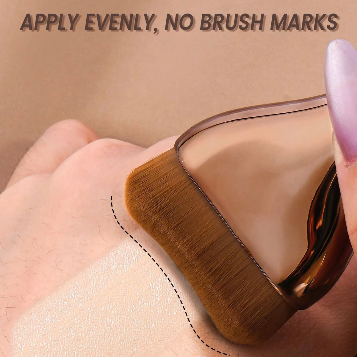 LUXEBLEND Soft Touch Makeup Brush | Foundation & Blush Tool Makeup Brush QXL