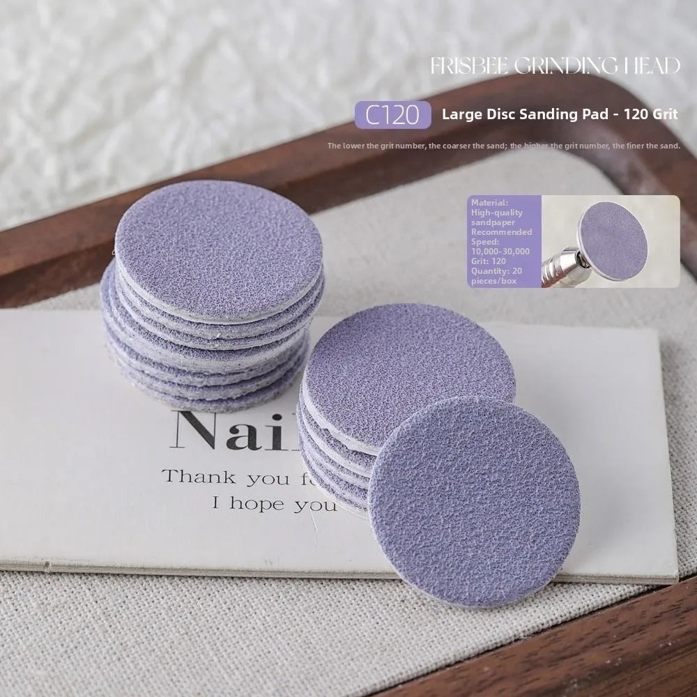 25mm Replaceable Buffing Disc | Nail & Pedicure Sanding Tool Nail Buffing Disc QXL 20pcs C120