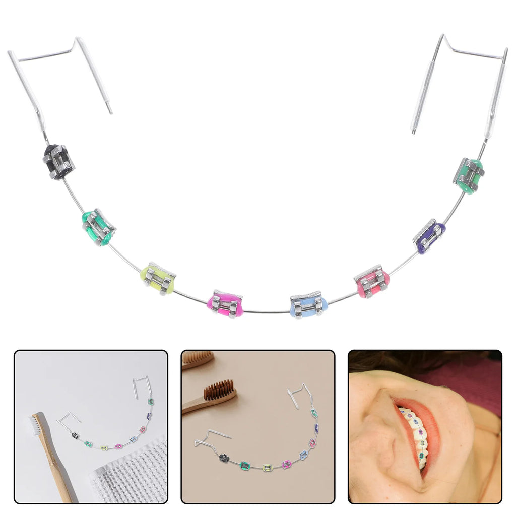 Dental Practice Brackets, Wires & Ligature Ties Teaching Set Dental Teaching Props QXL Default Title
