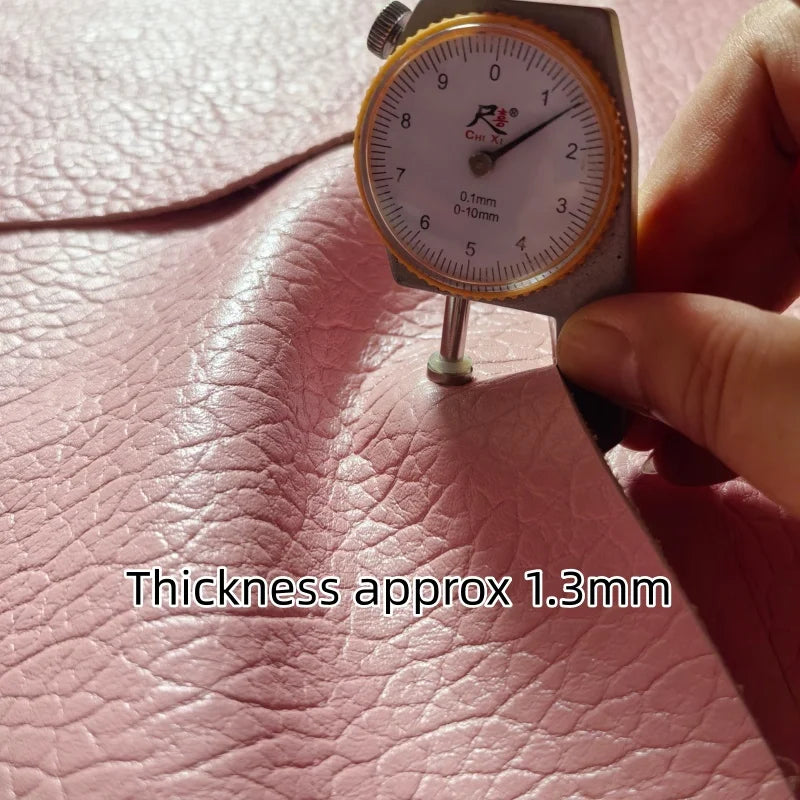 1.3mm Pink Elephant Grain Top-Grain Cowhide Leather Whole Hide Craft Leather Hide QXL