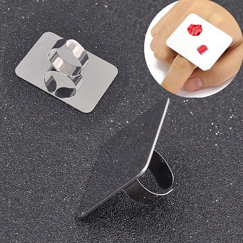 Stainless Steel Makeup Mixing Palette | Nail Art & Foundation Makeup Mixing Palette QXL