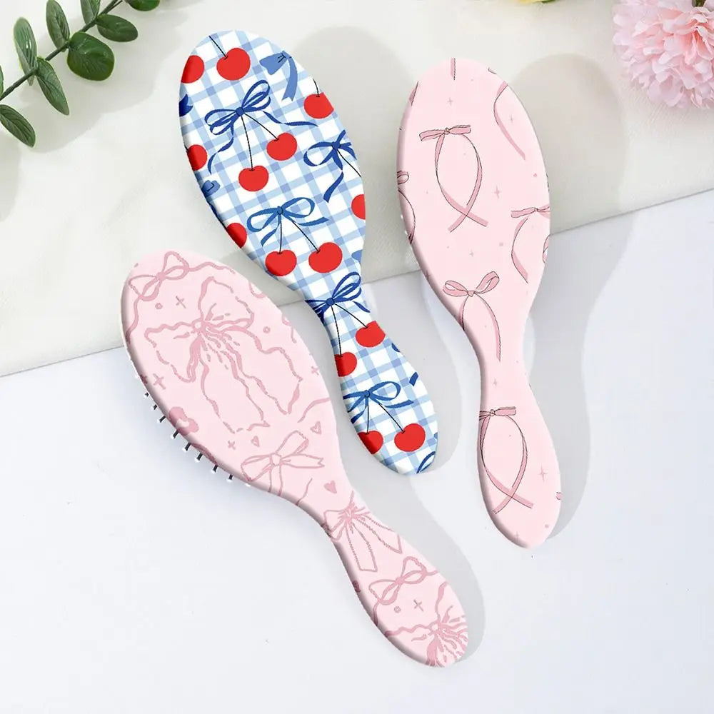 Oval Air Cushion Detangling Hair Brush | Cute Cartoon Design Detangling Hair Brush QXL