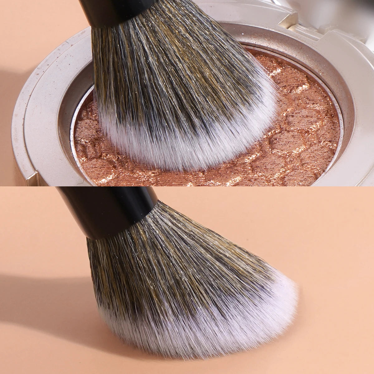 MAANGE 2-Pc Synthetic Makeup Brush Set | Foundation & Concealer Makeup Brush Set QXL