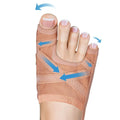 Breathable Bunion Corrector Sleeve | Adjustable Toe Straightener Bunion Corrector Sleeve QXL L
