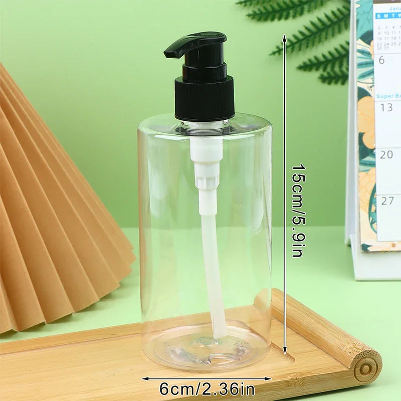 Refillable Press Pump Bottle for Shampoo, Lotion & Shower Gel Travel Pump Bottle QXL