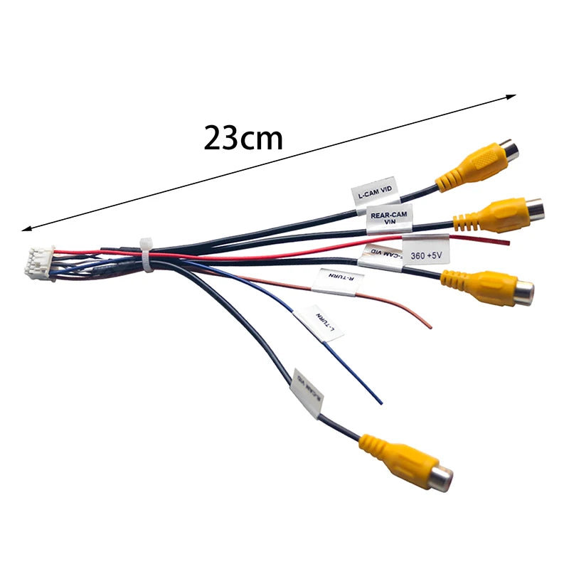 12-Pin Adapter for Android Head Unit 360 Panoramic Camera Car Camera Adapter QXL Default Title