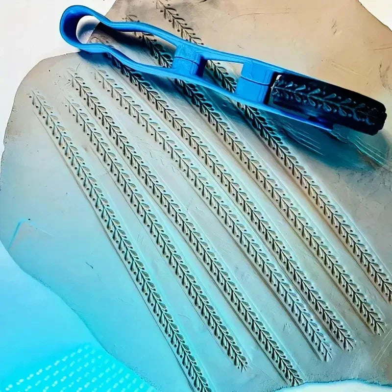 Egyptian Relief Clay Roller Stamp | Pottery Texture Tool Clay Texture Roller QXL