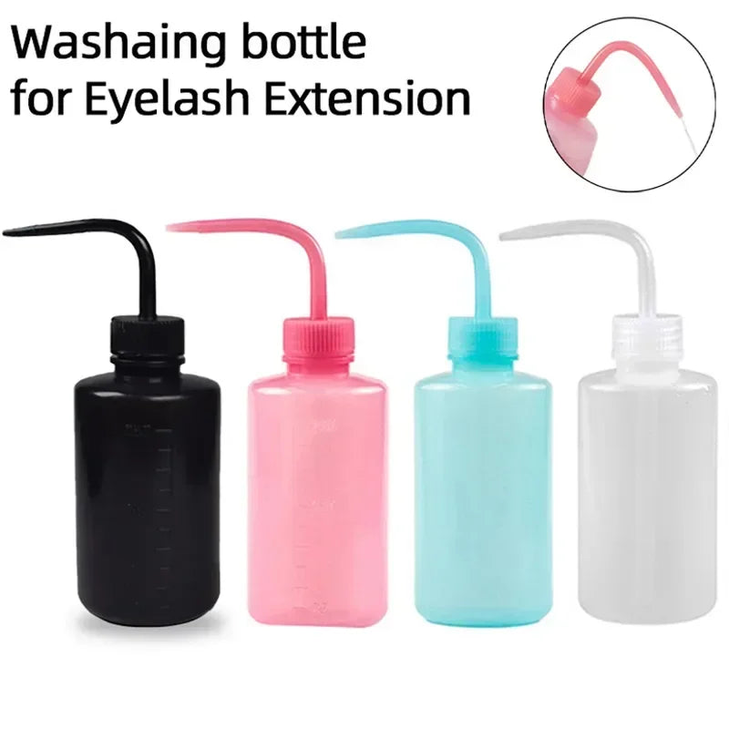 250/500ml Eyelash Cleaning Bottle | Curved Spout Lash Wash Lash Cleaning Bottle QXL