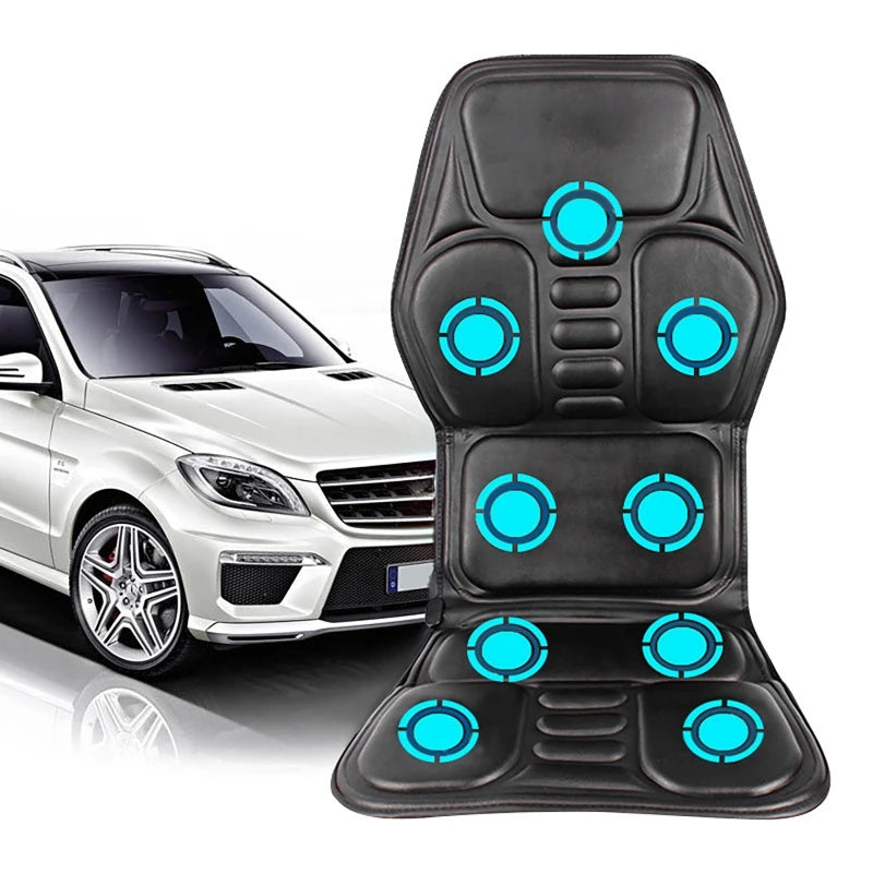 Dreamburgh Heated Seat Massage Cushion | Airbag Lumbar Support Massage Seat Cushion QXL