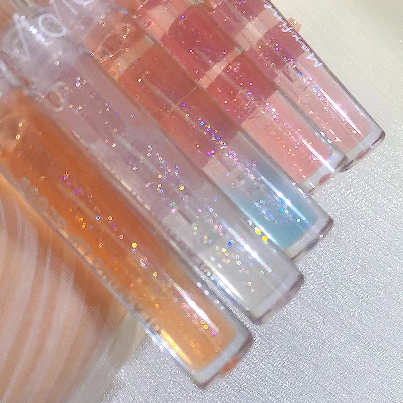 MAXFINE Pearlescent Glitter Lip Gloss | Hydrating & Plumping Glitter Lip Gloss QXL