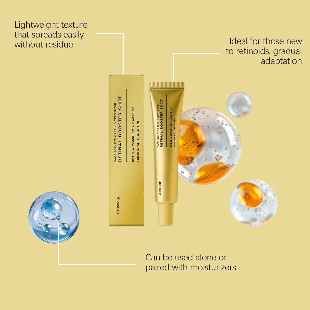 Retinol Face Cream – Hydrating, Firming & Barrier Repair Retinol Face Cream QXL