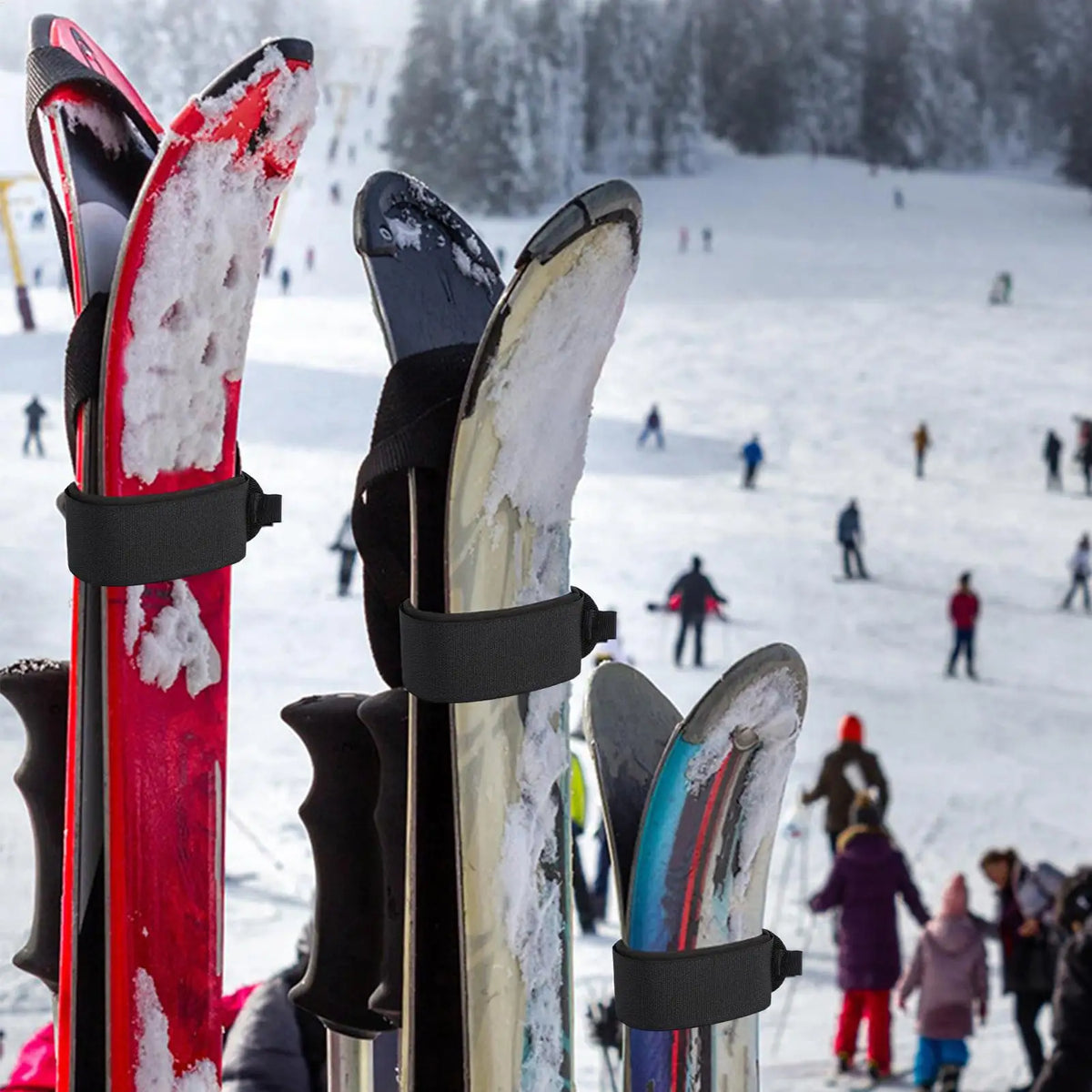 Adjustable Ski Straps with EVA Protective Pads | Ski Wraps Ski Accessory Straps QXL