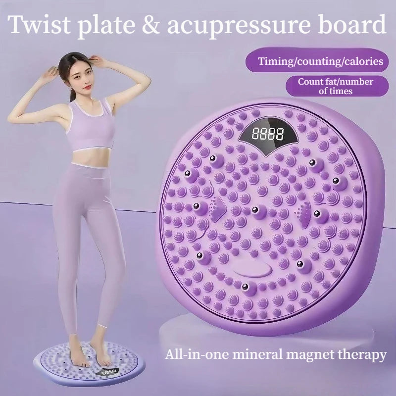 Magnetic Waist Twisting Disc & Foot Massage Board | Fitness Fitness Twisting Disc QXL