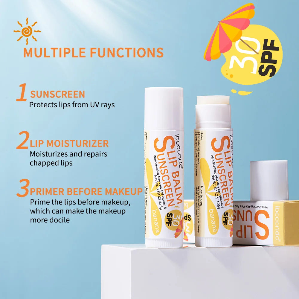 ibcccndc SPF 30 Sunscreen Lip Balm | UV Protection & Moisture Sunscreen Lip Balm QXL