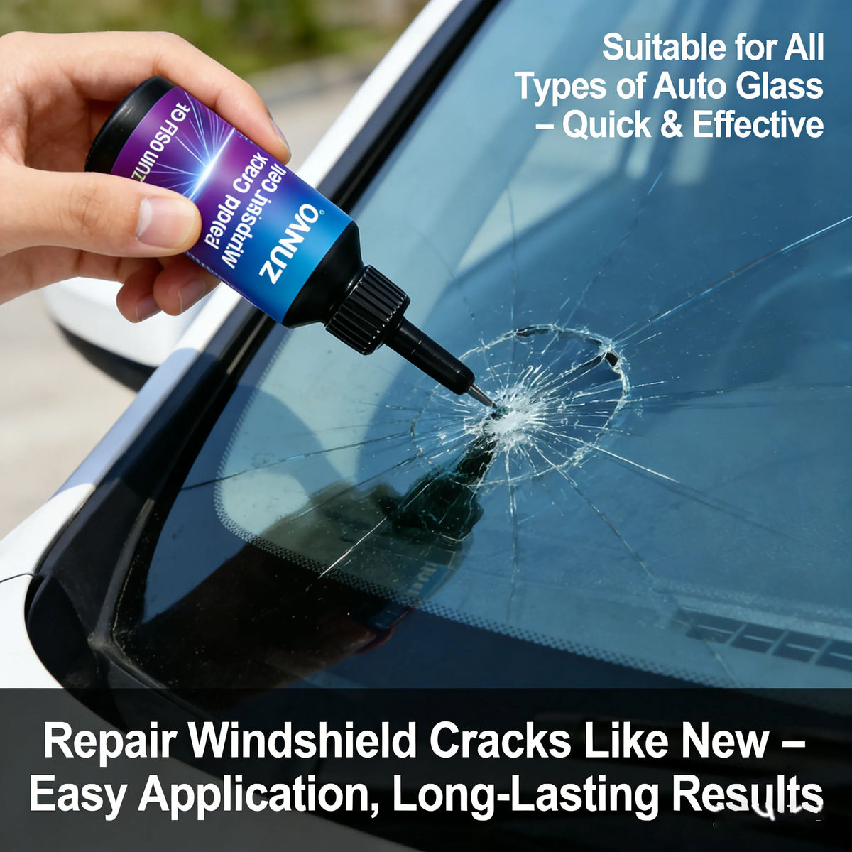 Windshield Crack Repair Resin | Car Glass Chip Fix Kit Windshield Repair Kit QXL Default Title