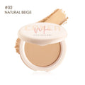 FOCALLURE Matte Pressed Powder | 24H Oil-Control Setting Powder Pressed Setting Powder QXL 02 Warm Beige