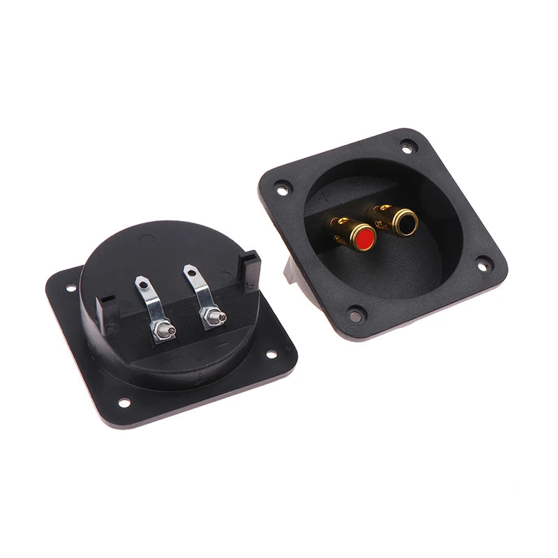Round Speaker Terminal Cup | Gold-Plated Banana Jack Panel Plug Speaker Terminal Cup QXL