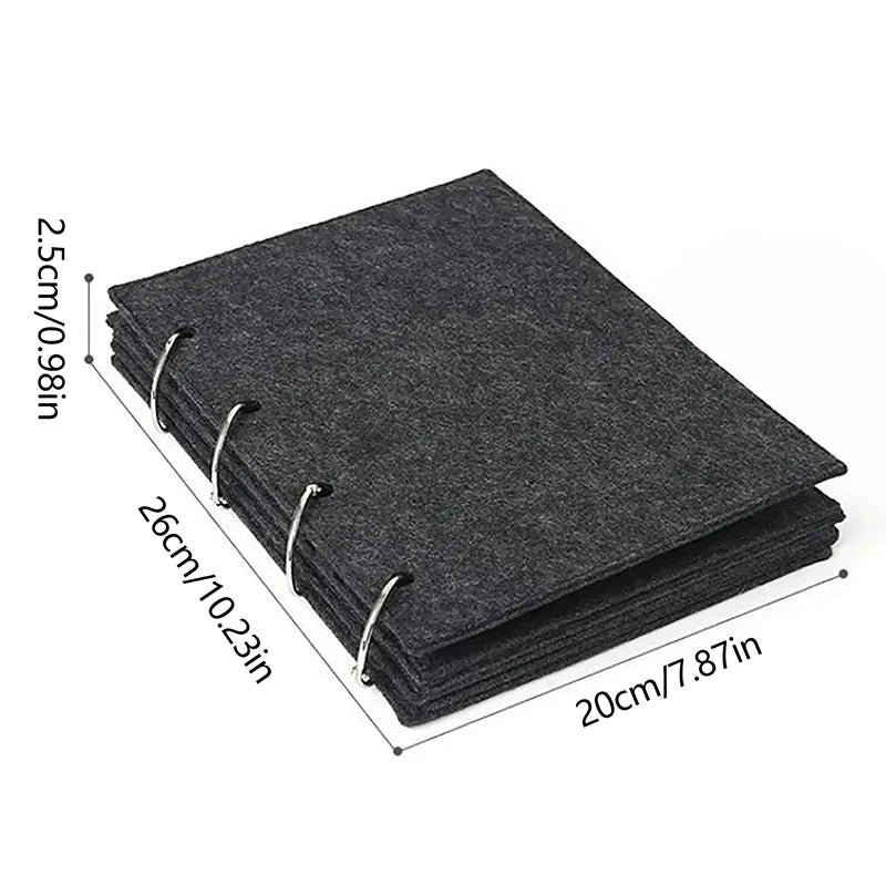 Felt Jewelry Storage Book | Pin, Brooch & Earring Organizer Jewelry Storage Book QXL