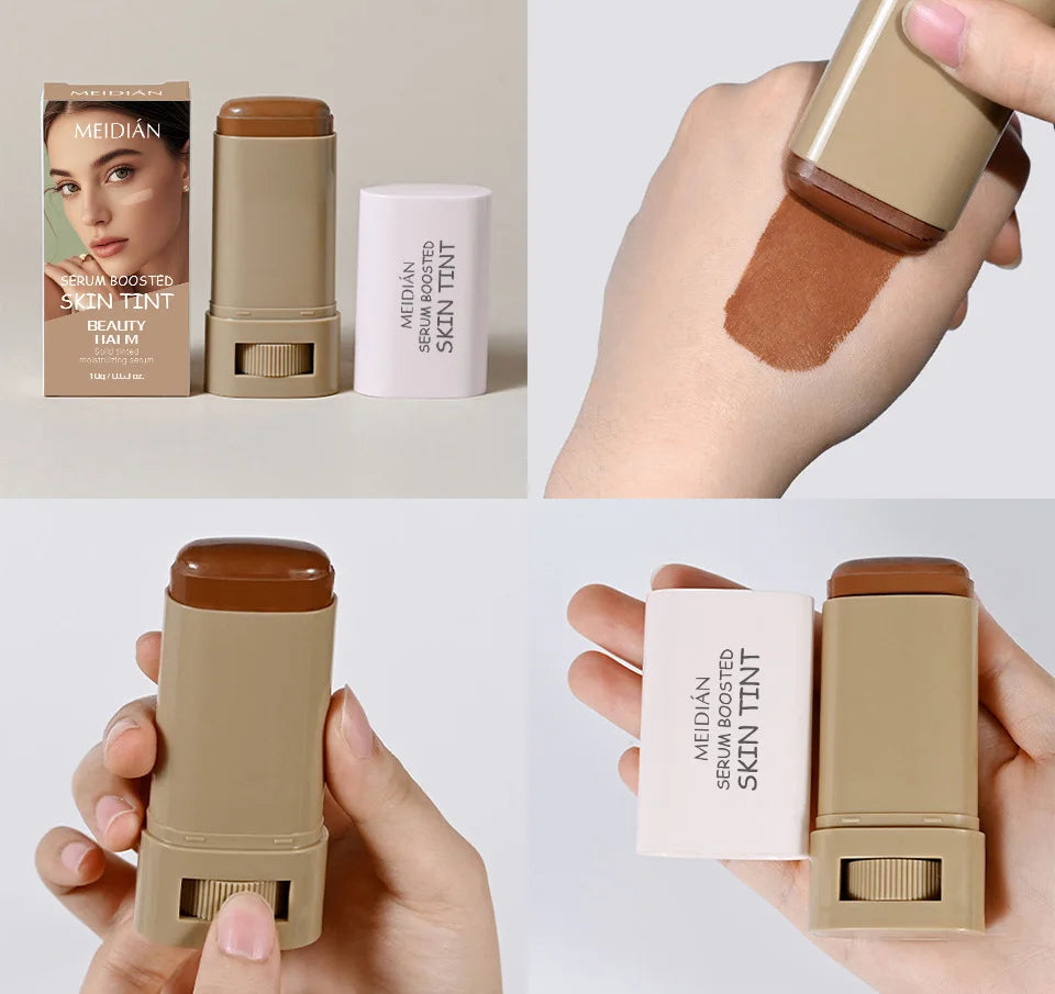 Skin Tint Foundation Stick – Waterproof, Serum-Infused Coverage Foundation Tint Stick QXL