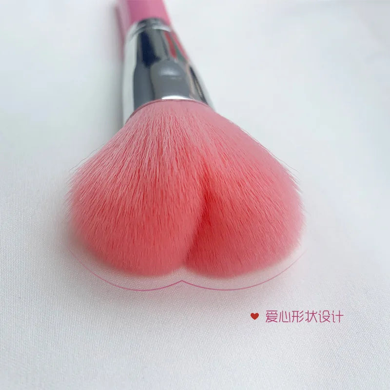 Wooden Handle Loose Powder & Blush Brush | Soft Synthetic Loose Powder Brush QXL