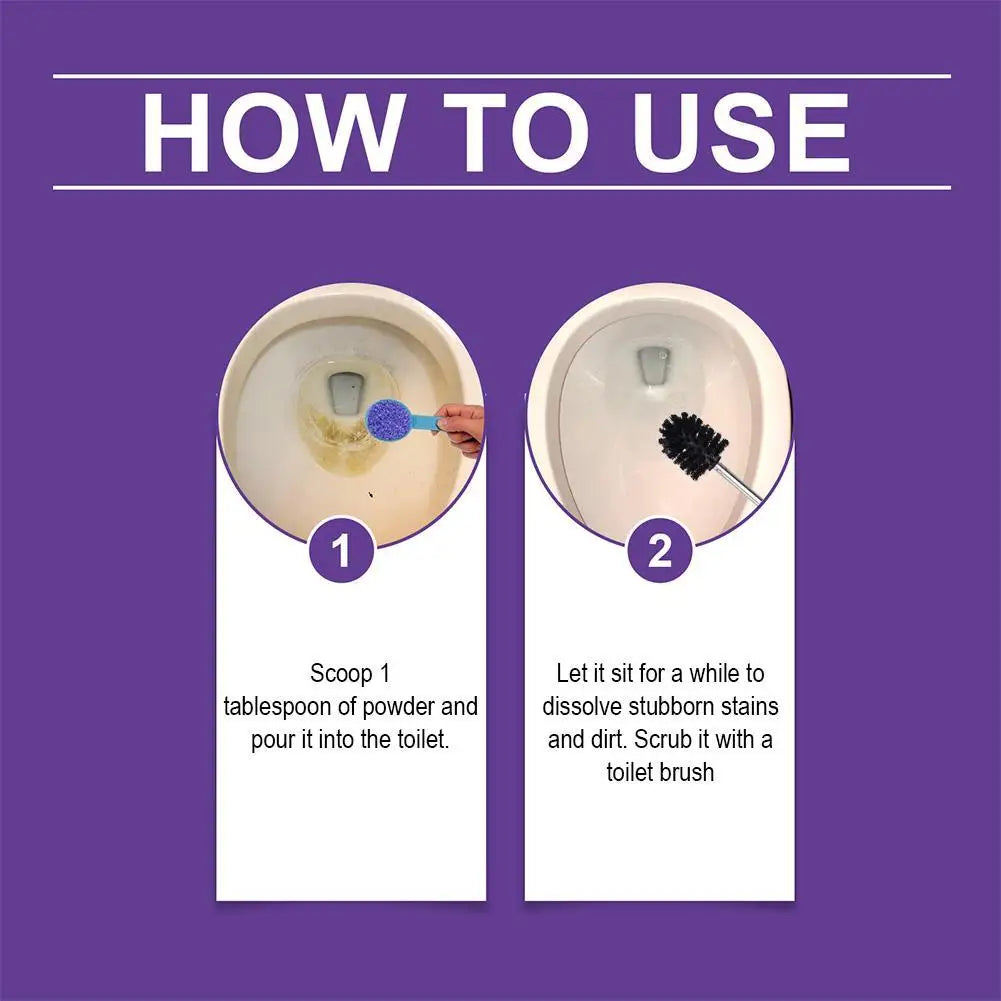 Toilet Cleaning Foam Powder | Deep Clean & Deodorizer Toilet Bowl Cleaner QXL