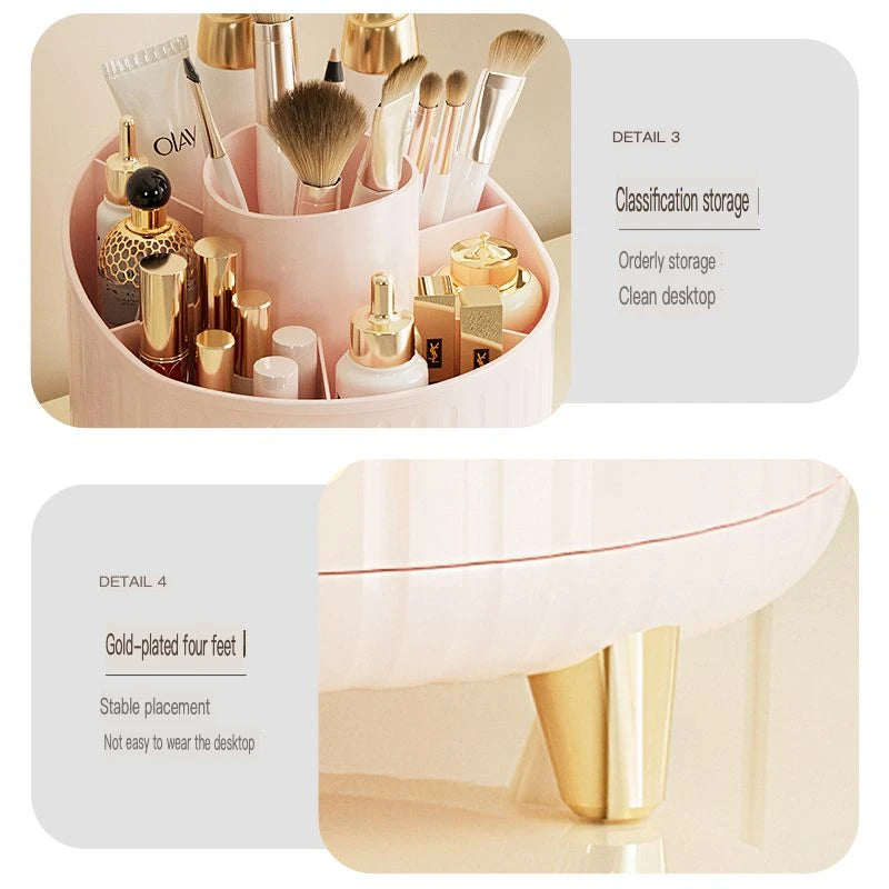 360° Rotating Desktop Makeup Organizer & Brush Holder Makeup Organizer QXL