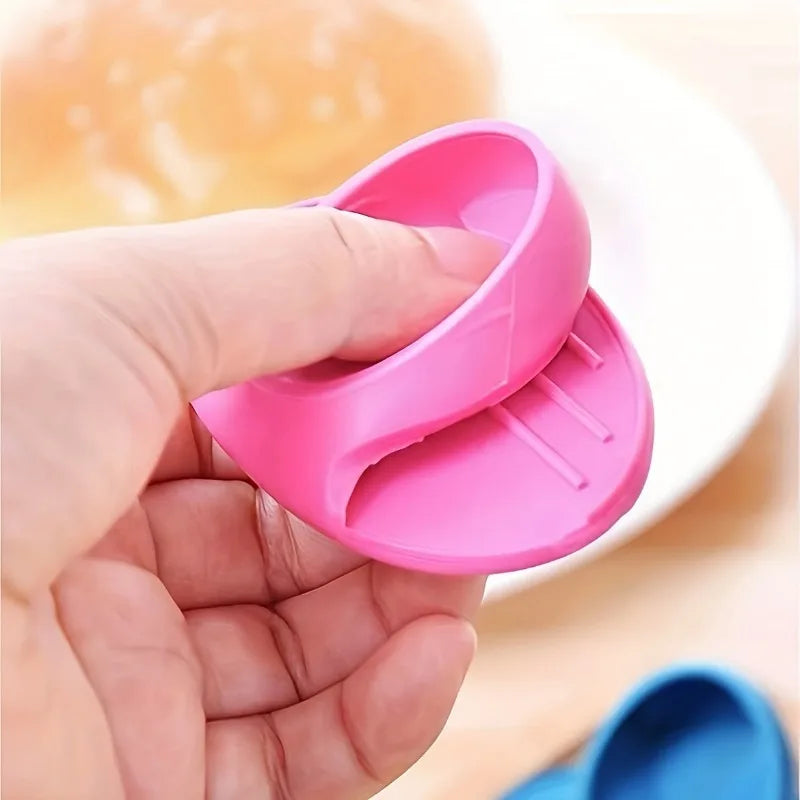 2-Pack Silicone Finger Protectors | Heat-Resistant Kitchen Covers Silicone Finger Guards QXL