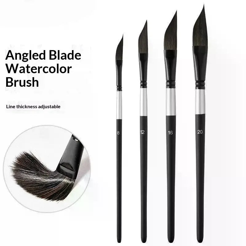 Knife-Shaped Gouache & Watercolor Nylon Paint Brush Set Art Paint Brush Set QXL