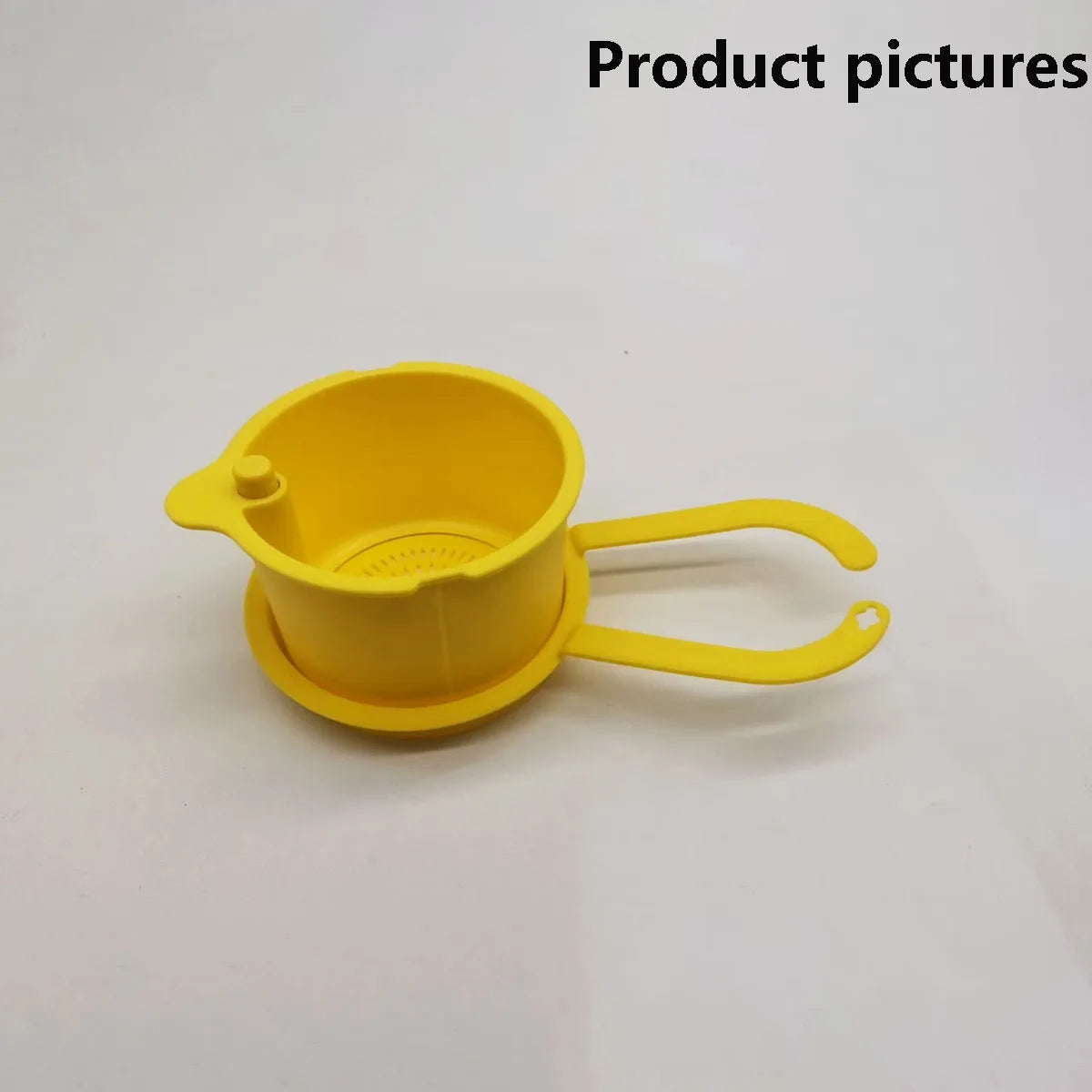 Push-Button Sink Drain Basket | Hangable Kitchen Strainer Sink Drain Basket QXL YELLOW