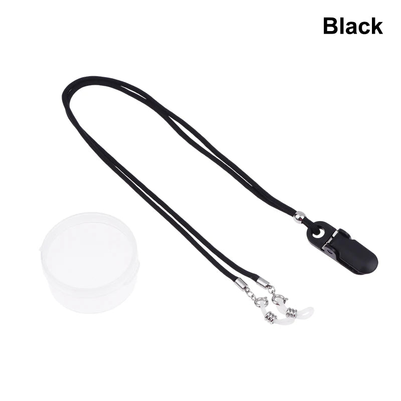Hearing Aid Anti-Lost Lanyard Clip Holder | Kids & Adults Hearing Aid Accessory QXL Black