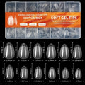 600-Pack Almond False Nail Tips | Half Matte Press-On Extensions False Nail Tips QXL 5