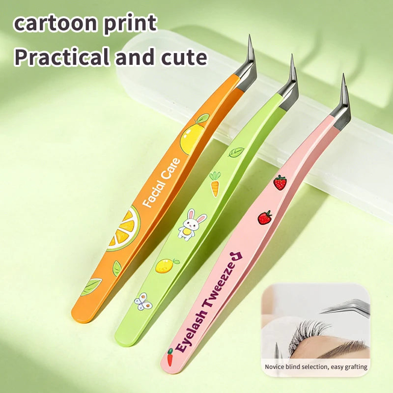 Stainless Steel Lash Extension Tweezers – Straight & Curved Lash Extension Tweezers QXL