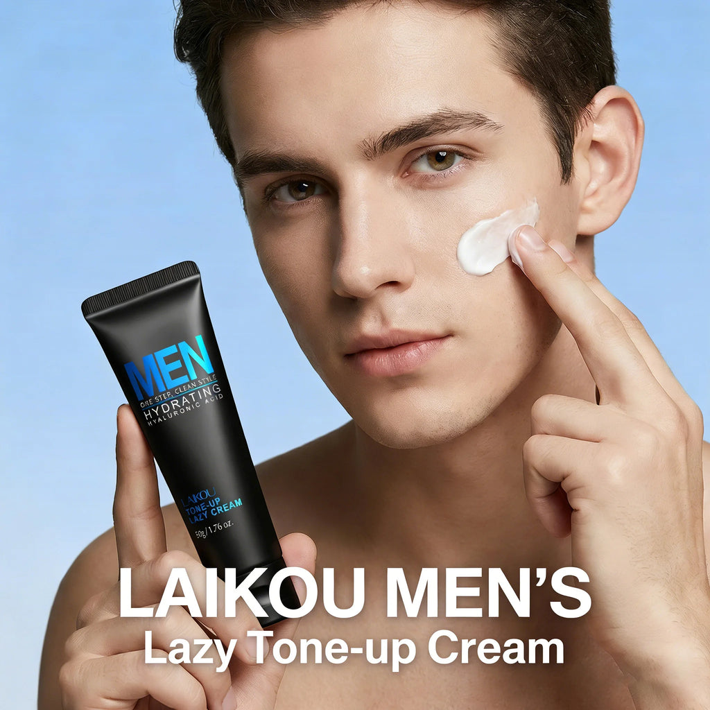 LAIKOU Men's BB Cream | Hyaluronic Acid Tone Up & Oil Control Men's BB Cream QXL