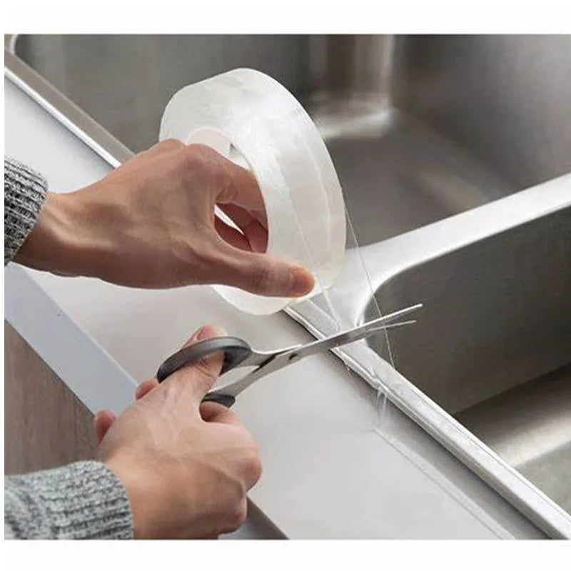 Clear Self-Adhesive Caulk Strip – Kitchen, Bath & Sink Seal Caulk Sealing Strip QXL