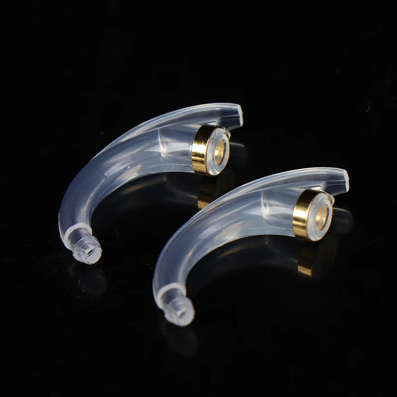 2-Pack Hearing Aid Ear Hooks | Anti-Feedback Elbow Tubing Hearing Aid Accessory QXL Default Title