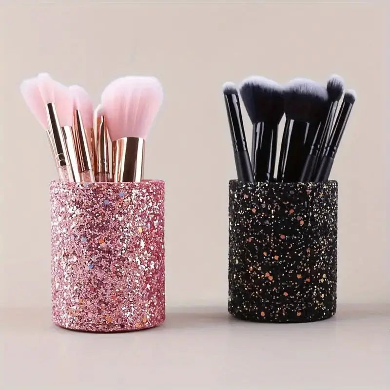 Bling Makeup Brush & Nail Art Pen Holder – Desk Organizer Makeup Brush Holder QXL