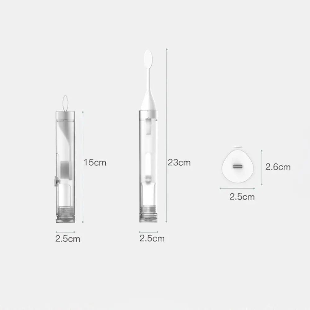 3-in-1 Foldable Travel Toothbrush Set with Toothpaste Dispenser Travel Toothbrush Set QXL