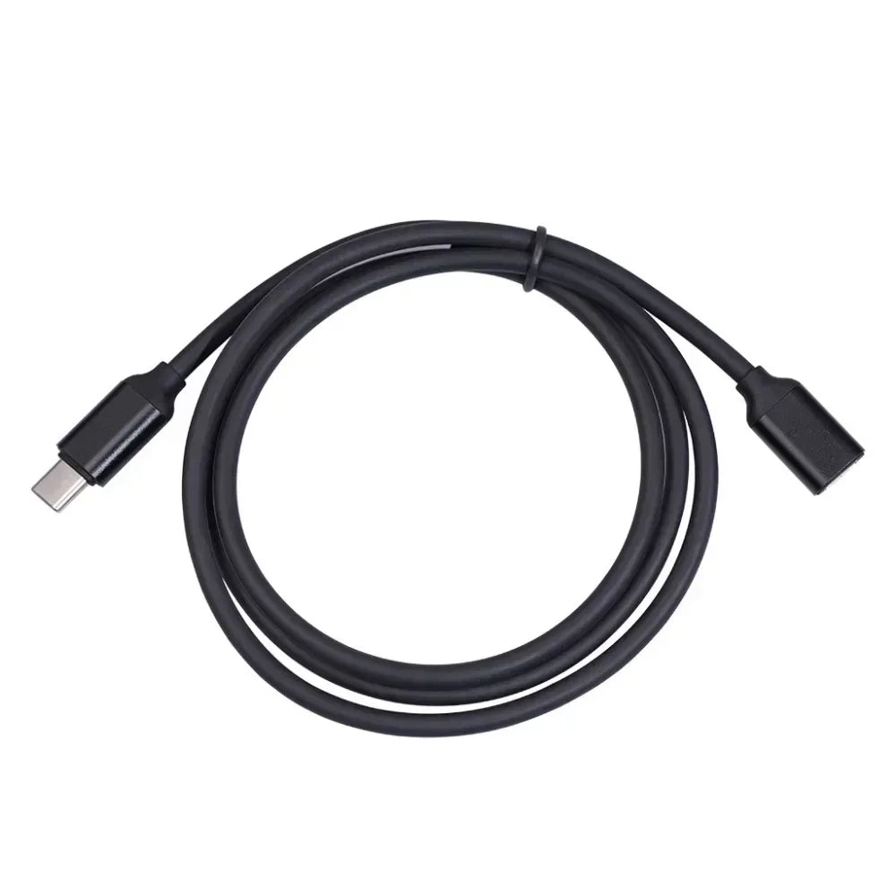 USB-C Extension Cable 60W 3A Gold-Plated Male to Female 0.5–1.5m USB-C Extension Cable QXL