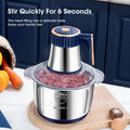 5L Electric Meat Grinder 304 Stainless Steel Food Processor Electric Meat Grinder QXL US 5L -3