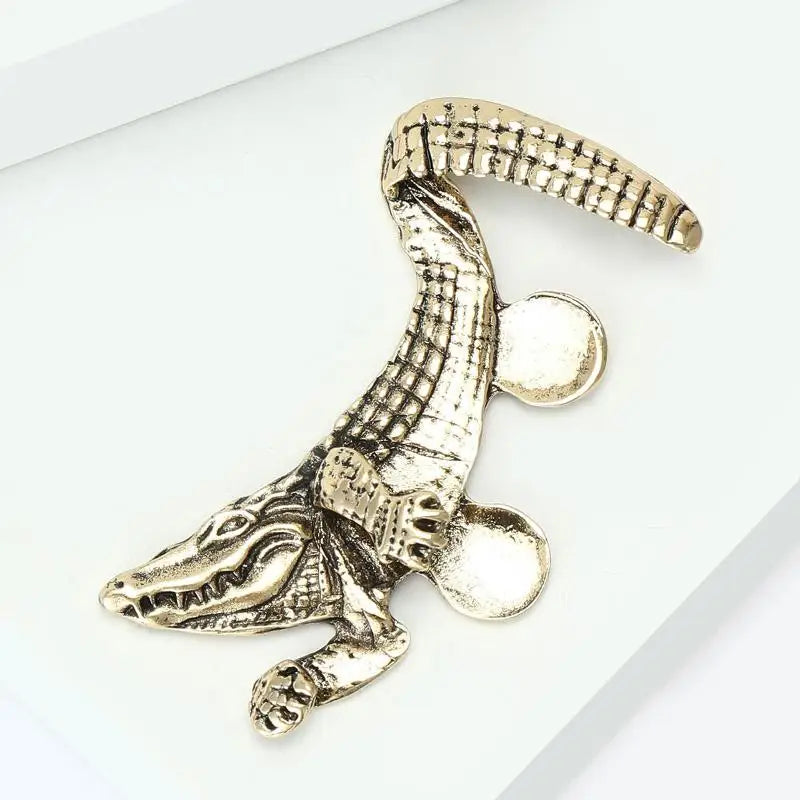 Vintage Crocodile & Octopus Men's Suit Lapel Brooch Pin Lapel Brooch Pin QXL