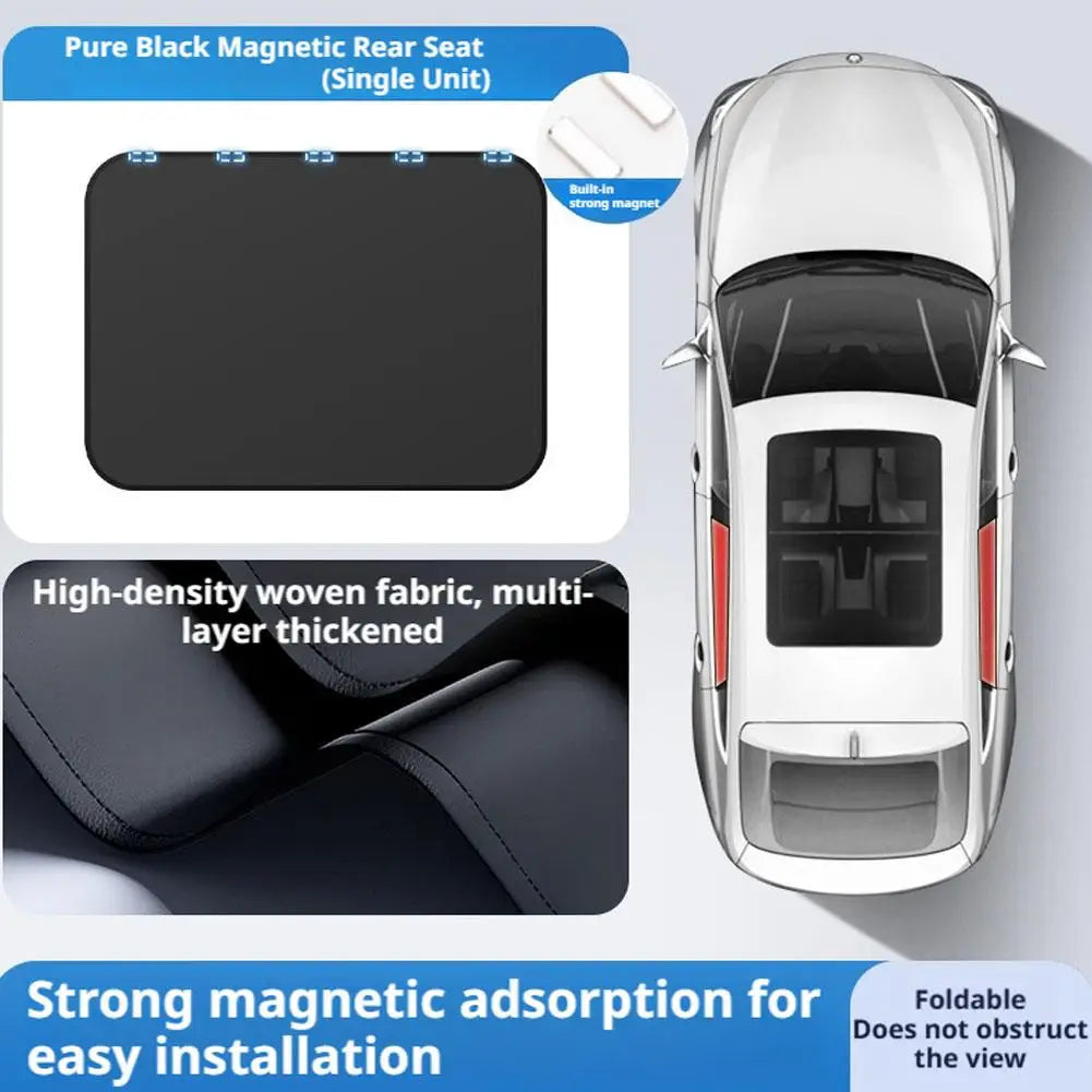 Magnetic Car Window Sun Shade Curtain | UPF50+ Blackout Privacy Car Sun Shade Curtain QXL